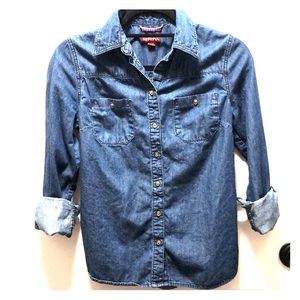 Dark Jean Button Down